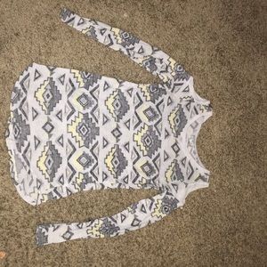 Cold shoulder long sleeved